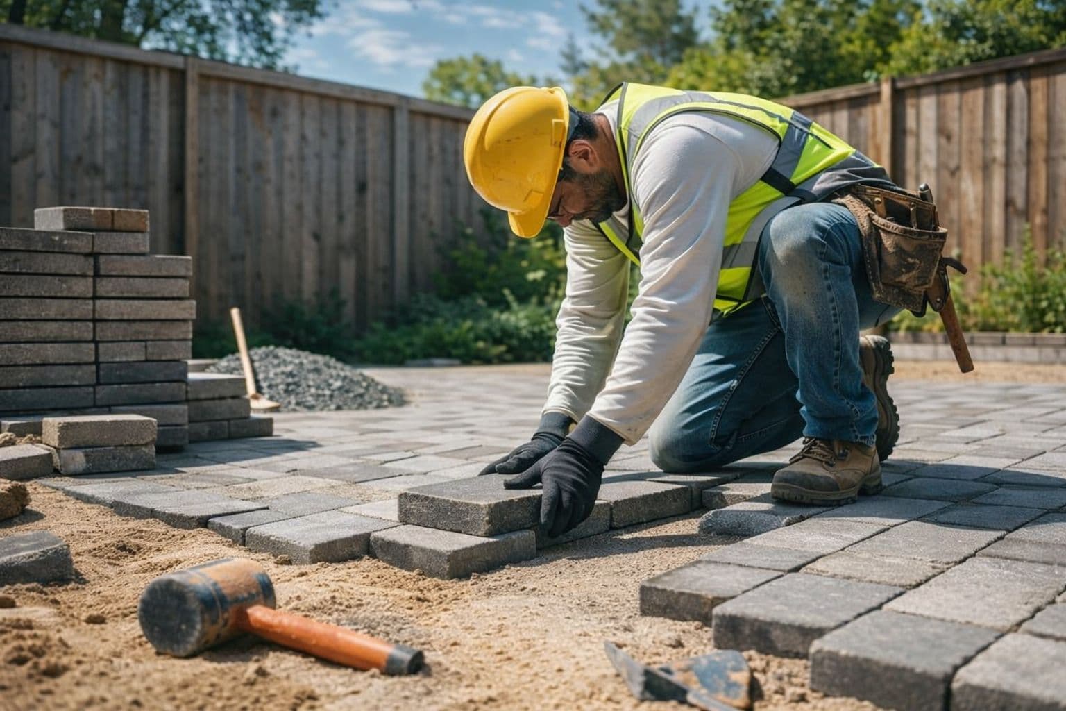 Trinkelių klojimo darbai — Arversa